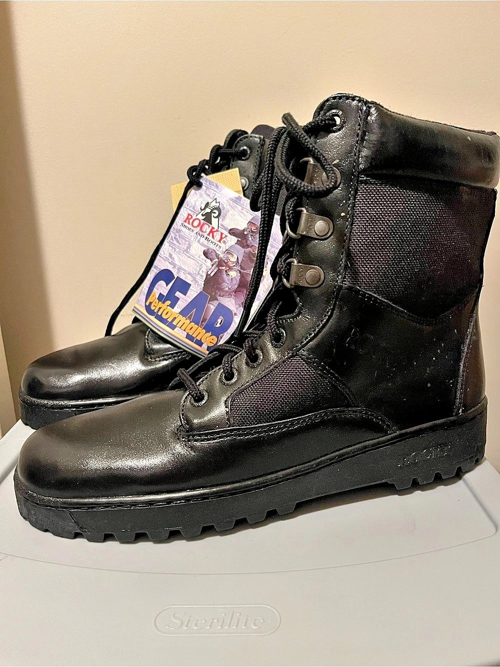 Rocky 911 Series Men's Black Boots US 9 M